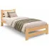 Skandynawskie pojedyncze łóżko sosnowe 80x200 Logis 3X