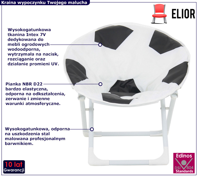 Krzesełko z motywem piłki Atans