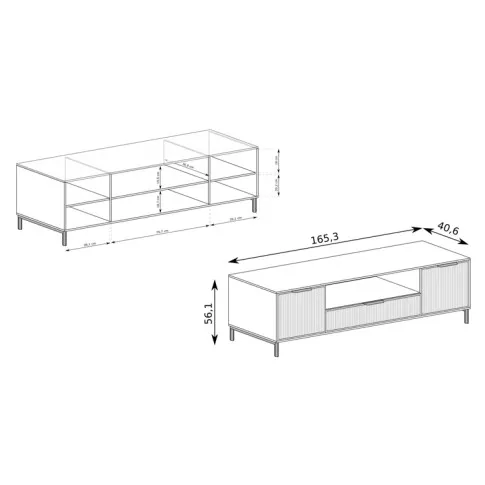 Wymiary szafki rtv Indra 6X