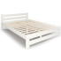Białe podwójne łóżko drewniane ze stelażem 180x200 - Zinos 3X