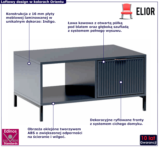 Stolik kawowy do salonu Tardes 8X