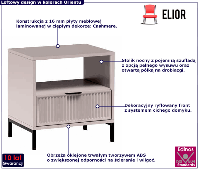 Szafka nocna do sypialni Tardes 9X