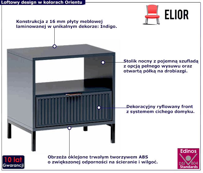 Szafka nocna do sypialni Tardes 9X