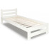 Białe skandynawskie łóżko pojedyncze 90x200 - Zinos 3X