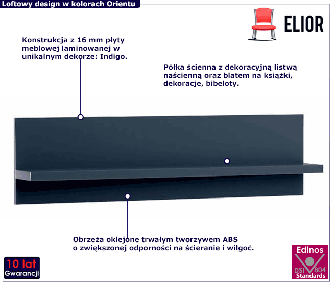 Półka ścienna Tardes 10X