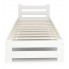 łóżko pojedyncze drewniane Zinos 3X białe front