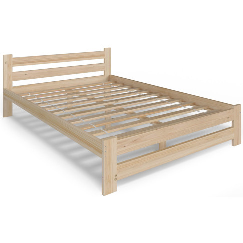 drewniane łóżko małżenskie dwuosobowe sosna Zinos 3X