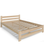 Skandynawskie łóżko drewniane dwuosobowe 160x200 - Zinos 3X w sklepie Edinos.pl