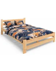 Skandynawskie łóżko drewniane dwuosobowe 160x200 - Berti 3X w sklepie Edinos.pl