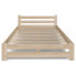 Minimalistyczne łóżko drewniane bez materaca Zinos 3X