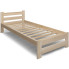 Minimalistyczne sosnowe łóżko 100x200 - Zinos 3X