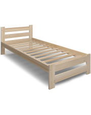 Jednoosobowe drewniane łóżko młodzieżowe 90x200 - Zinos 3X w sklepie Edinos.pl