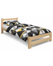 Jednoosobowe drewniane łóżko młodzieżowe 90x200 - Berti 3X w sklepie Edinos.pl