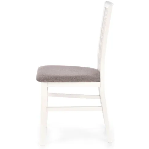 białe krzesło tapicerowane skandynawskie Mako 4X