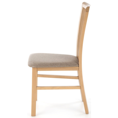 bukowe drewniane krzesło do kuchni tapicerowane dąb artisan Mako 4X