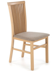 Klasyczne tapicerowane krzesło drewniane dąb artisan - Mako 4X w sklepie Edinos.pl
