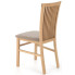 krzesło z litego drewna tapicerowane dąb artisan Mako 4X