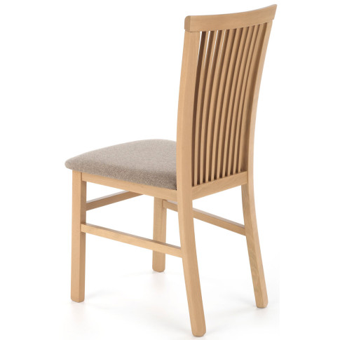 krzesło z litego drewna tapicerowane dąb artisan Mako 4X