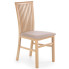 Drewniane krzesło kuchenne tapicerowane dąb sonoma - Mako 4X