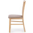 krzesło klasyczne drewniane z tapicerowanym siedziskiem i oparciem z pionowych listewek sonoma Mako 4X