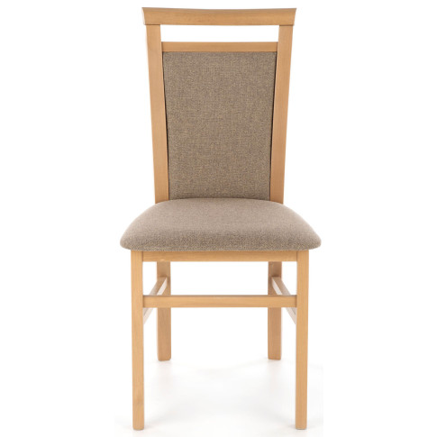 beżowe drewniane krzesło artisan do kuchni klasycznej Mako 5X