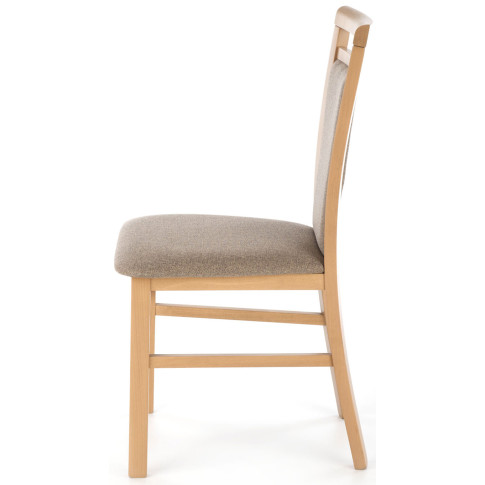 drewniane krzesło tapicerowane do jadalni klasycznej artisan Mako 5X