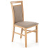 drewniane krzesło tapicerowane kuchenne artisan beż Mako 5X