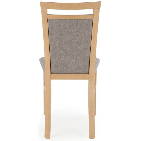 drewniane krzesło tapicerowane kuchenne dąb sonoma Mako 5X