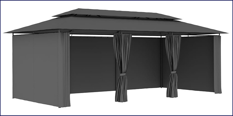 Przenośna altana ogrodowa Natiks kolor antracyt