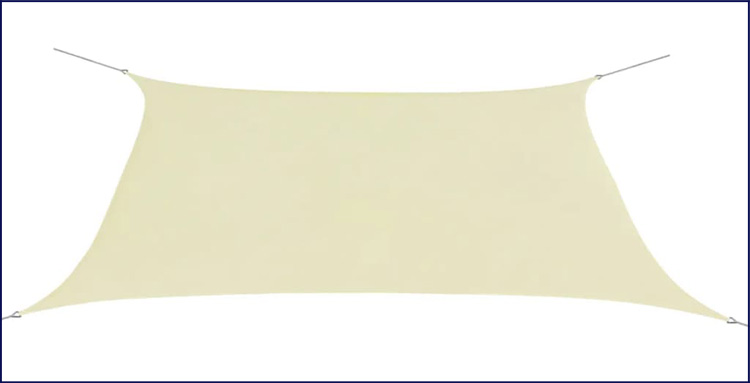 Żagiel przeciwsłoneczny do ogrodu Gusi kolor kremowy