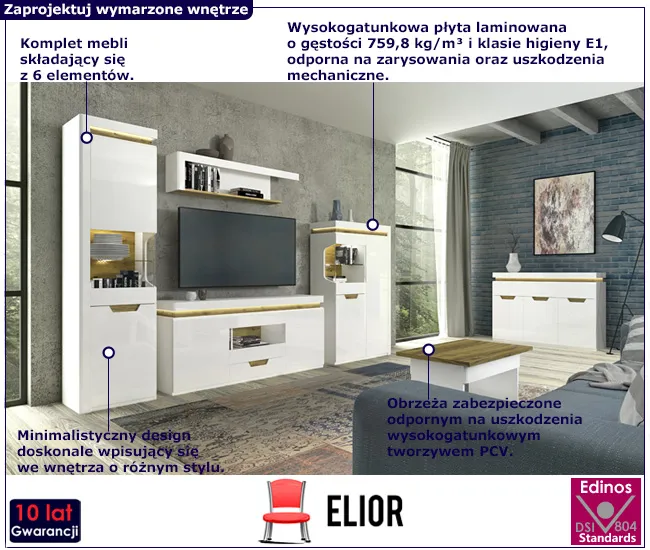 Komplet mebli do salonu Rafosa