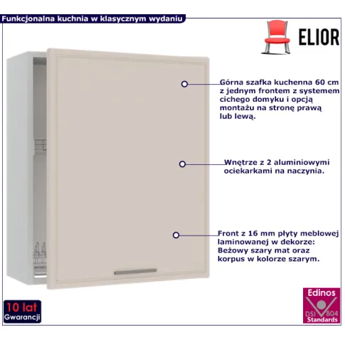 Kuchenna szafka górna z ociekarką 60cm Staford 31X