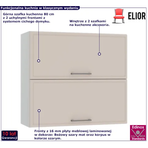 Kuchenna szafka górna z uchylnymi frontami Staford 33X