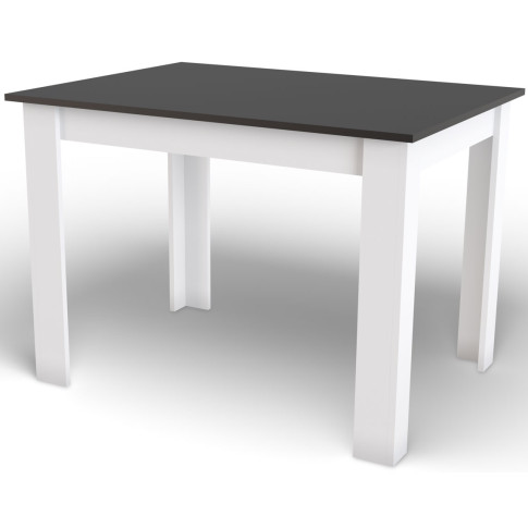 czarno biały stół 120x80 Wezen 4X do nowoczesnego salonu