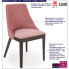 infografika różowego nowoczesnego krzesła tapicerowanego Jago