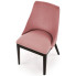 różowe drewniane krzesło tapicerowane do gabinetu Jago