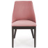 różowe krzesło drewniane tapicerowane nowoczesne Jago