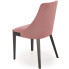 różowe krzesło tapicerowane drewniane do salonu Jago
