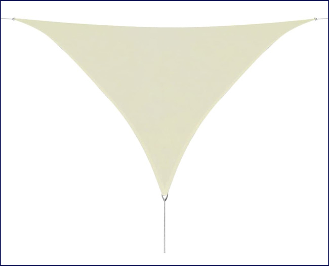 Żagiel przeciwsłoneczny do ogrodu Pola kolor kremowy