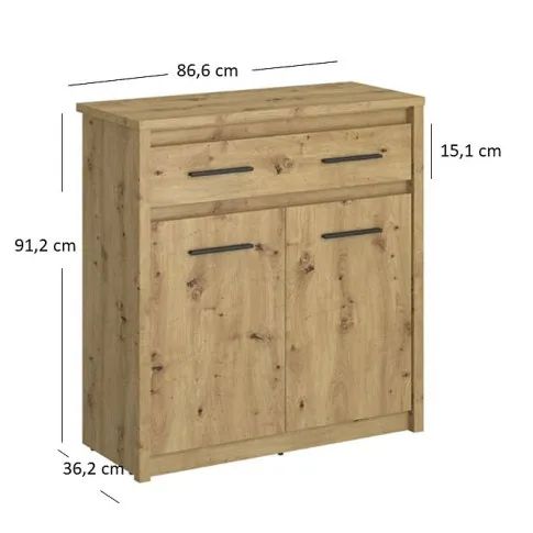 Wymiary komody Basani 4X