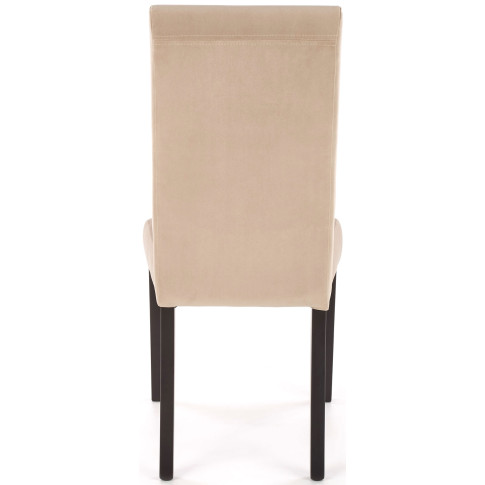 beżowe krzesło nowoczesne na drewnianej podstawie Ulto