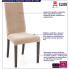 infografika beżowego nowoczesnego tapicerowanego krzesła Ulto