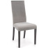 Szare drewniane krzesło tapicerowane w stylu nowoczesnym - Ulto 3X