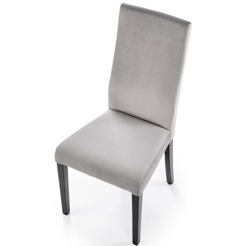 szare krzesło tapicerowane gładkie Ulto