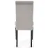 szare miękkie tapicerowane krzesło do jadalni nowoczesnej Ulto