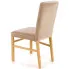 beżowe krzesło drewniane tapicerowane do jadalni nowoczesnej Lexo 3X