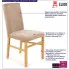 infografika nowoczesnego drewniane krzesło tapicerowane Lexo 3X