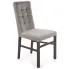 szare pikowane krzesło drewniane do nowoczesnej jadalni Lexo 4X