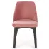 krzesło tapicerowane nowoczesne kubełkowe różowe Puvo 3X