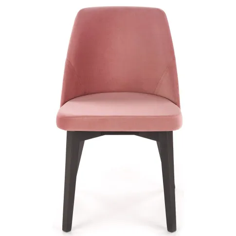 krzesło tapicerowane nowoczesne kubełkowe różowe Puvo 3X